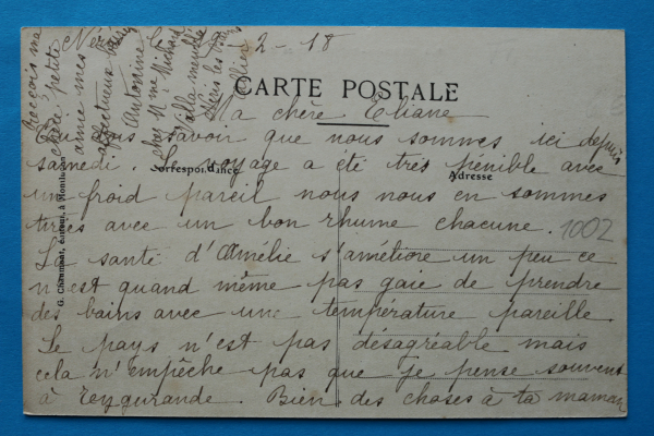Postcard PC Neris les Bains 1918 France